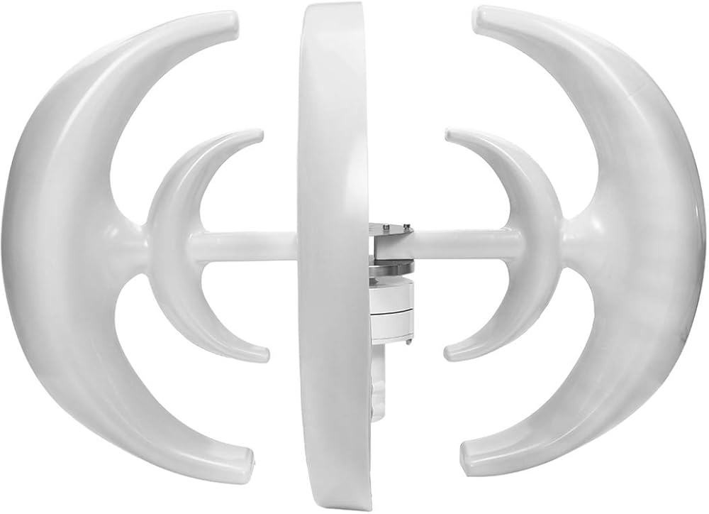 Wind Turbine Generator 12V 24V Automatic 4 Blades Motor Kit Windmill Energy Charge Turbines Vertical Axis for Home Camping 4200W,24v