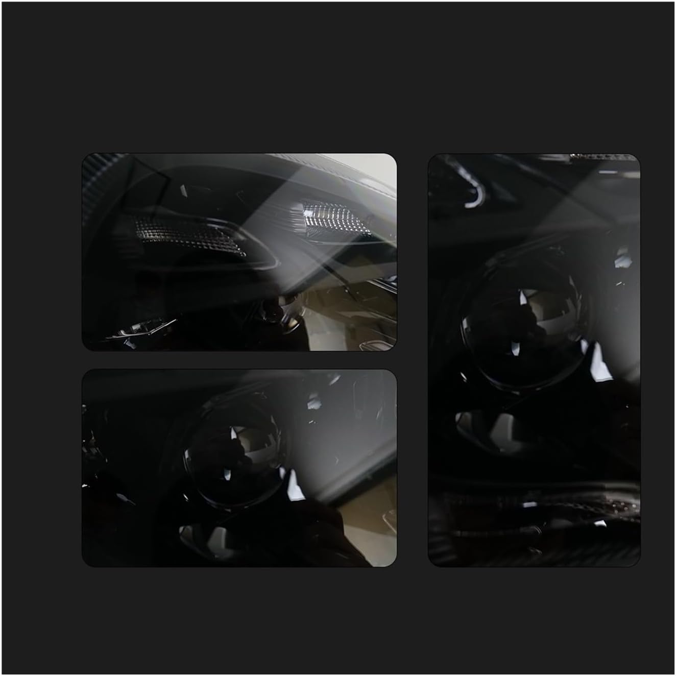 Car Head Lights Compatible For Porsche Cayenne 957 2007-2010 Headlight LED Matrix Front Lamp DRL Auto Accessories Plug Play(L rudder)