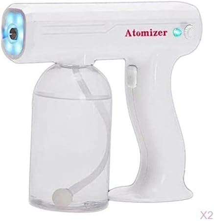 misppro 2Pieces 800ml Portable Fogger Machine Nanos Steam Spray for Home Car Travel Office Disinfection