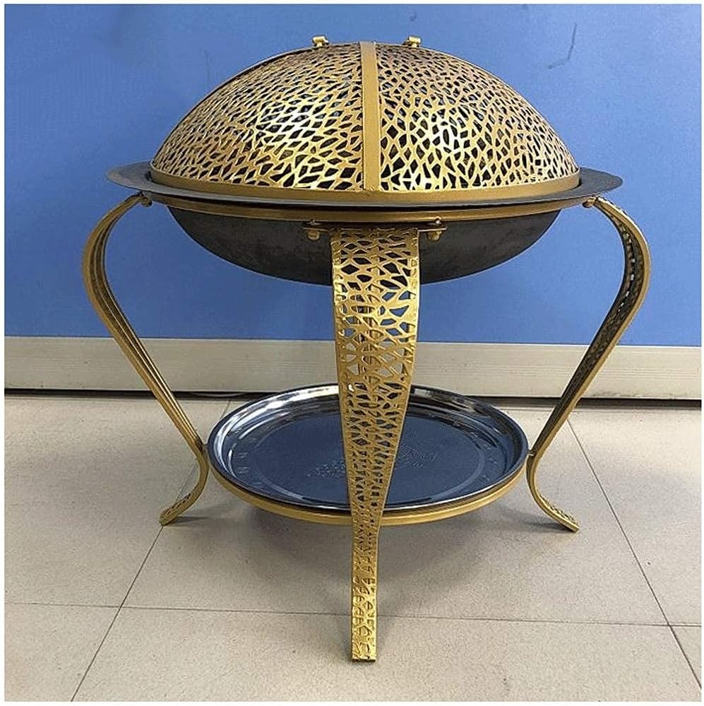 Fire pits Multifunction Fire Pit, Fire Pits Outdoor Wood Burning Steel BBQ Grill Firepit Bowl with Mesh Spark Screen Cover Log Grate Wood Fire Fire Pit