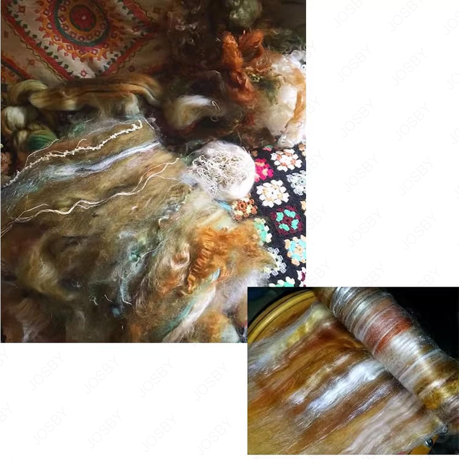 Manual Wool Drum Carder, Wool Fiber Carding Machine, Wool Blending Board Carding Brush Set, Adjustable Roller Gap