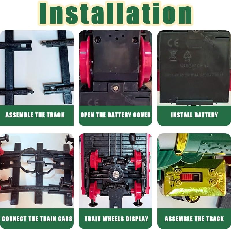 Electric Train Set – Features Sounds, Lights, Ideal for Under The Christmas Tree