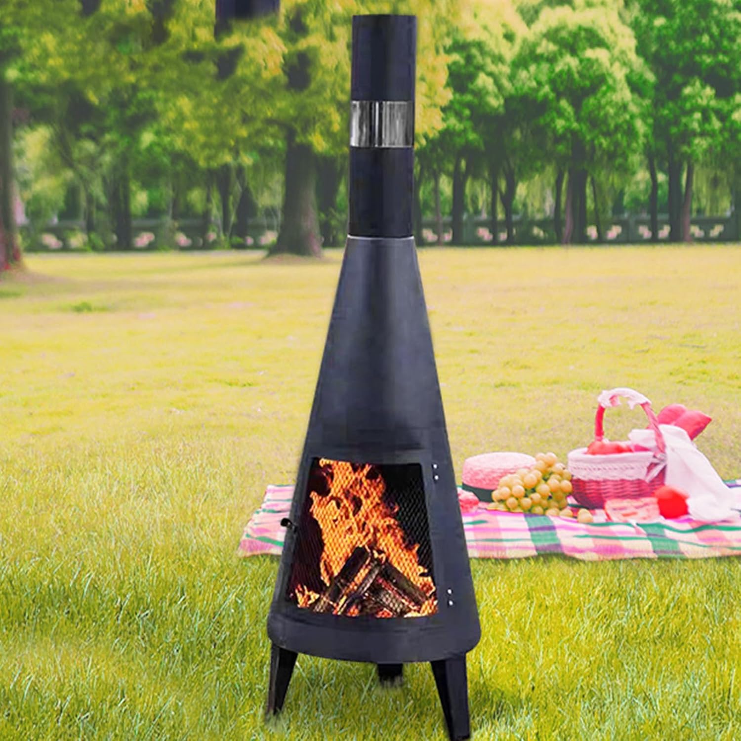 Fire Pit Outdoor for Patio Garden Decoration, Backyard - Outdoor Fireplace & Fire Pit Combo for Outdoor Living, 32-Inch Fire Pit Table for Warmth & Ambiance