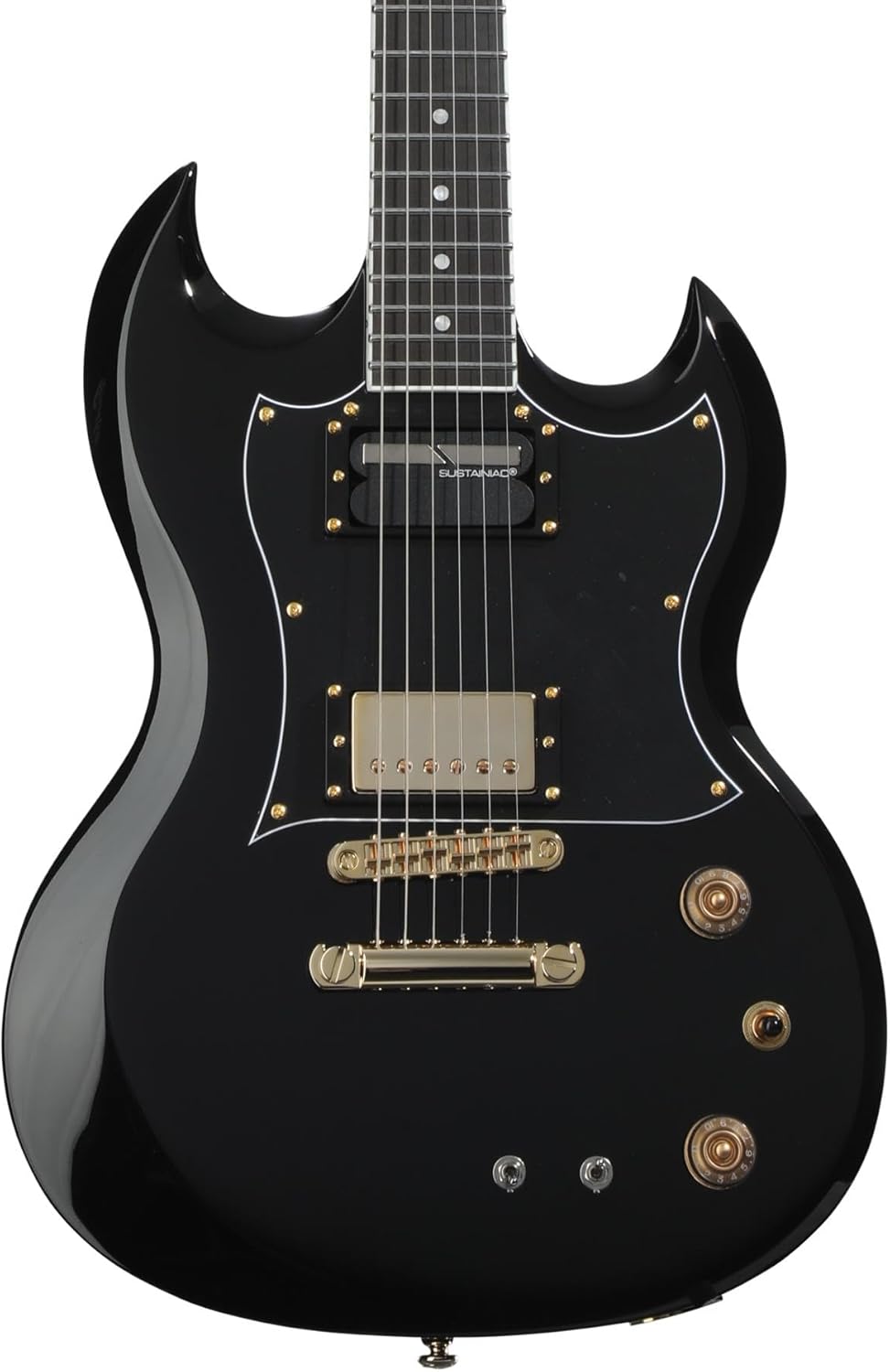 Schecter ZV-H6LLYW66D-S Zacky Vengeance Signature Electric Guitar - Gloss Black