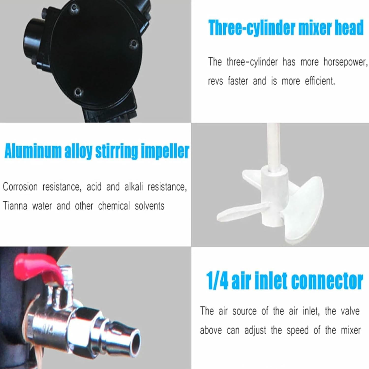 5 Gallon Pneumatic Paint Mixer Air Agitator Coatings Mixing Machine Ink Mixing Machine with Stand Automatic Lifting for Viscous Liquid Ink Dye-