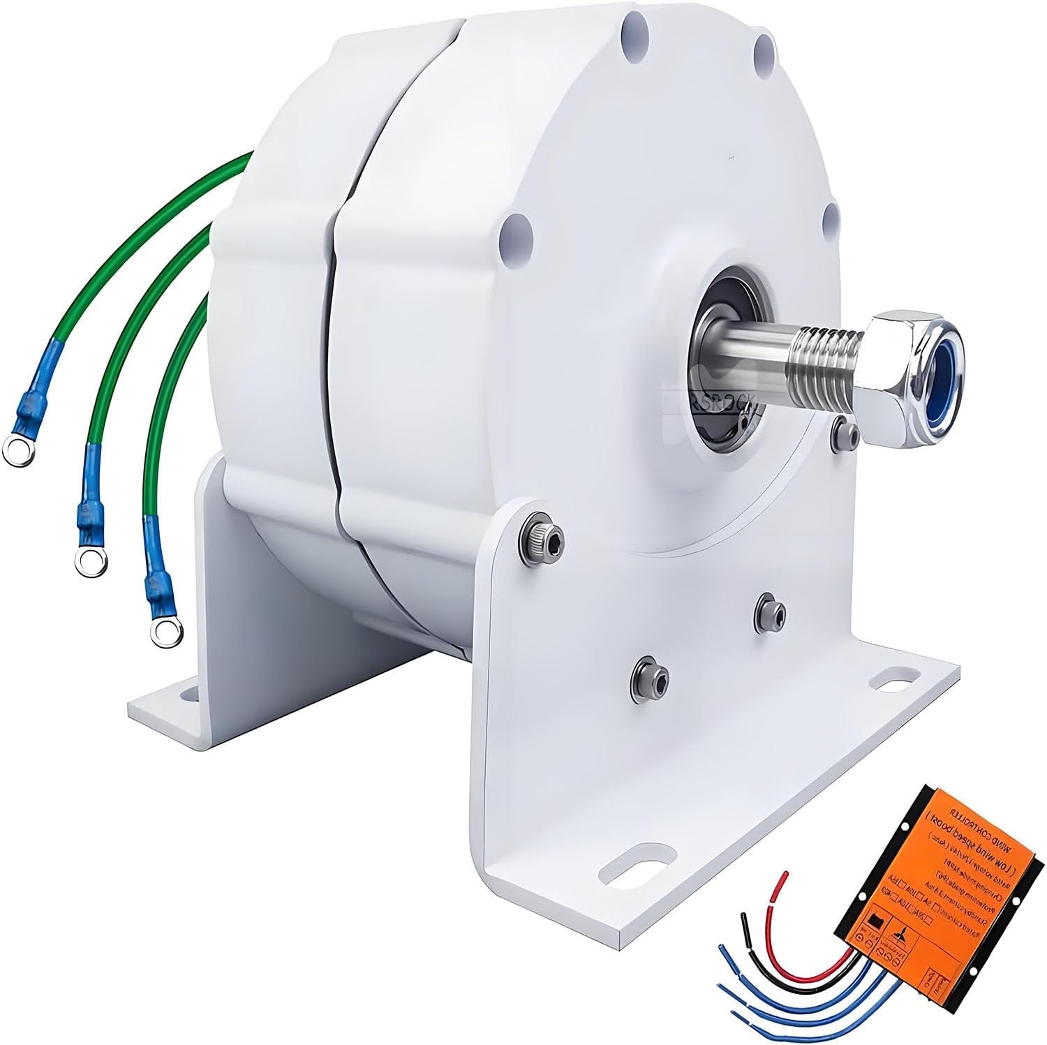 3 Phase Permanent Magnet Alternator,Permanent Magnet Generator,Suitable for Solar Street Lights for Wind Power Generation, Home Monitoring Power Supply 24V