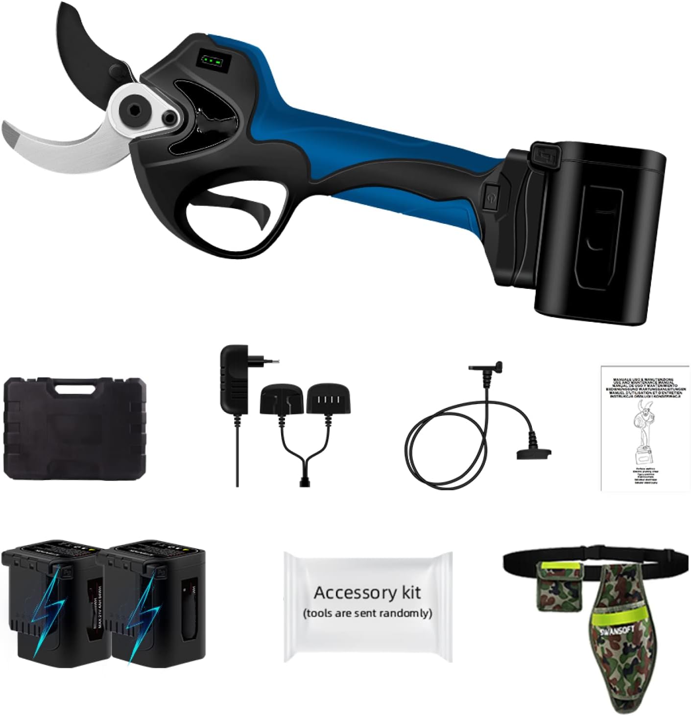 Pruning Shear Electric Tree Branch Cordless Pruner Lithium-Ion Efficient Scissors Bonsai Electric Branches Garden Tools 3