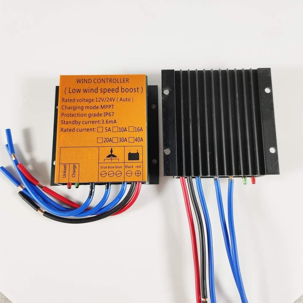 12000W Wind Turbine Generator Kits, 12V -220V Wind Generator Kit for Home Boat Marine Monitoring Street Lighting and More Solar and Wind Hybrid System