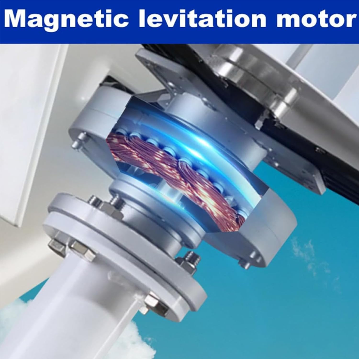 220V,BAOJUHUIKANG 12V 24V 48V 3 Blades Low Noise Generator Windmill Wind Power Turbine Generator Set 10000W Vertical Axis Wind Turbine Kit, for Family (With Controller)