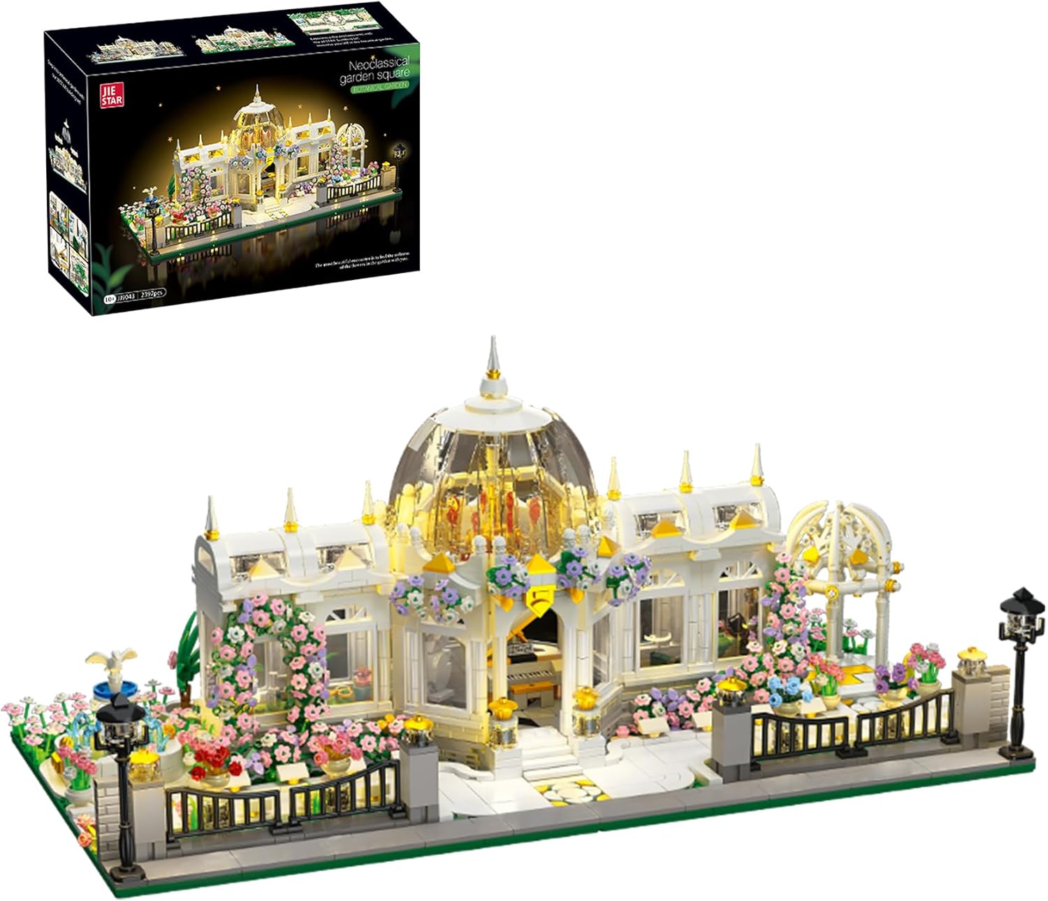 Oichy Flower House Building Set, Botanical Garden Building Toy, Romantic Greenhouse Model Kit, Christmas Birthday Gift for Adults and Girls (2397PCS)