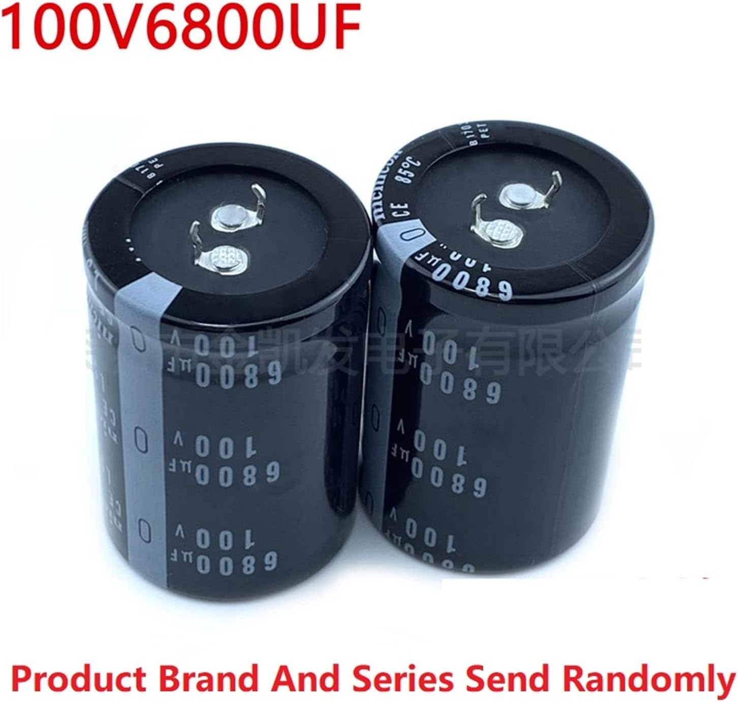 2Pcs 6800uF 100V 100V6800uF 30x50 30x60 35x50 35x60 Snap-in PSU Amplifier Capacitor (Size : 100V6800uF 35x60)