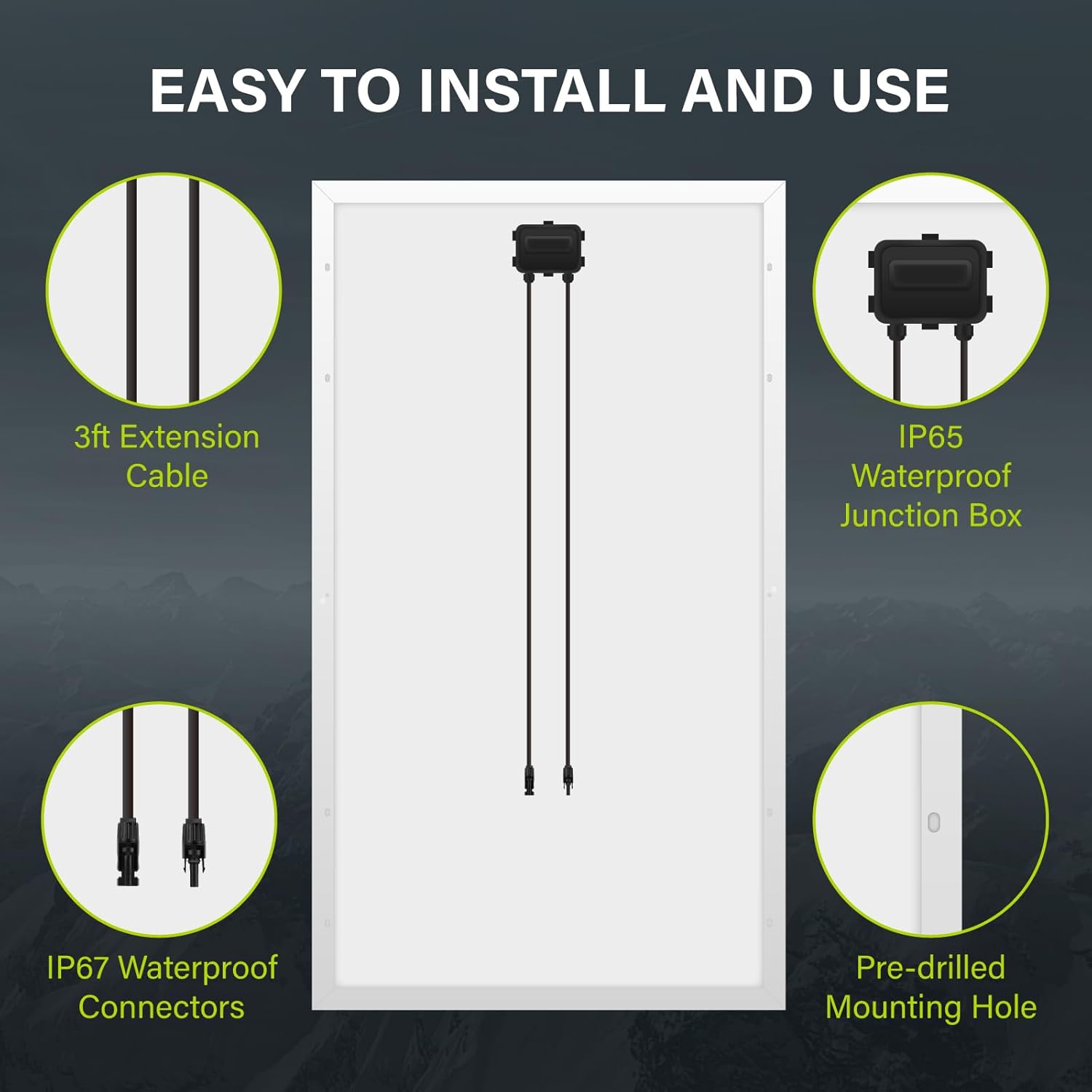 Newpowa 10BB Cell 200W Monocrystalline 200 Watt 12V Solar Panel High Efficiency Mono Module RV Marine Boat Off Grid (200W New)