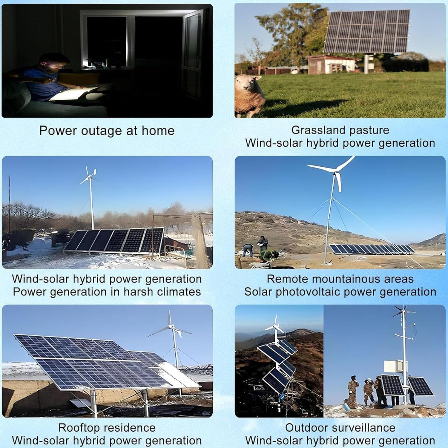 15000W,Wind Solar Hybrid Charge Controller,Hybrid Charge Controller,12V/24V/48V,Mppt Boost Charging with LCD Display and Dump Load,Automatic Controller for Home, Boat, Street Light 12V