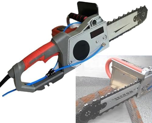 Electric Concrete Chain Saw 5800W/6500W for Wet Cutting - Ideal for Concrete, Steel Bars, Marble - Includes Water Pump for Dust Removal & Powerful Performance for Professionals