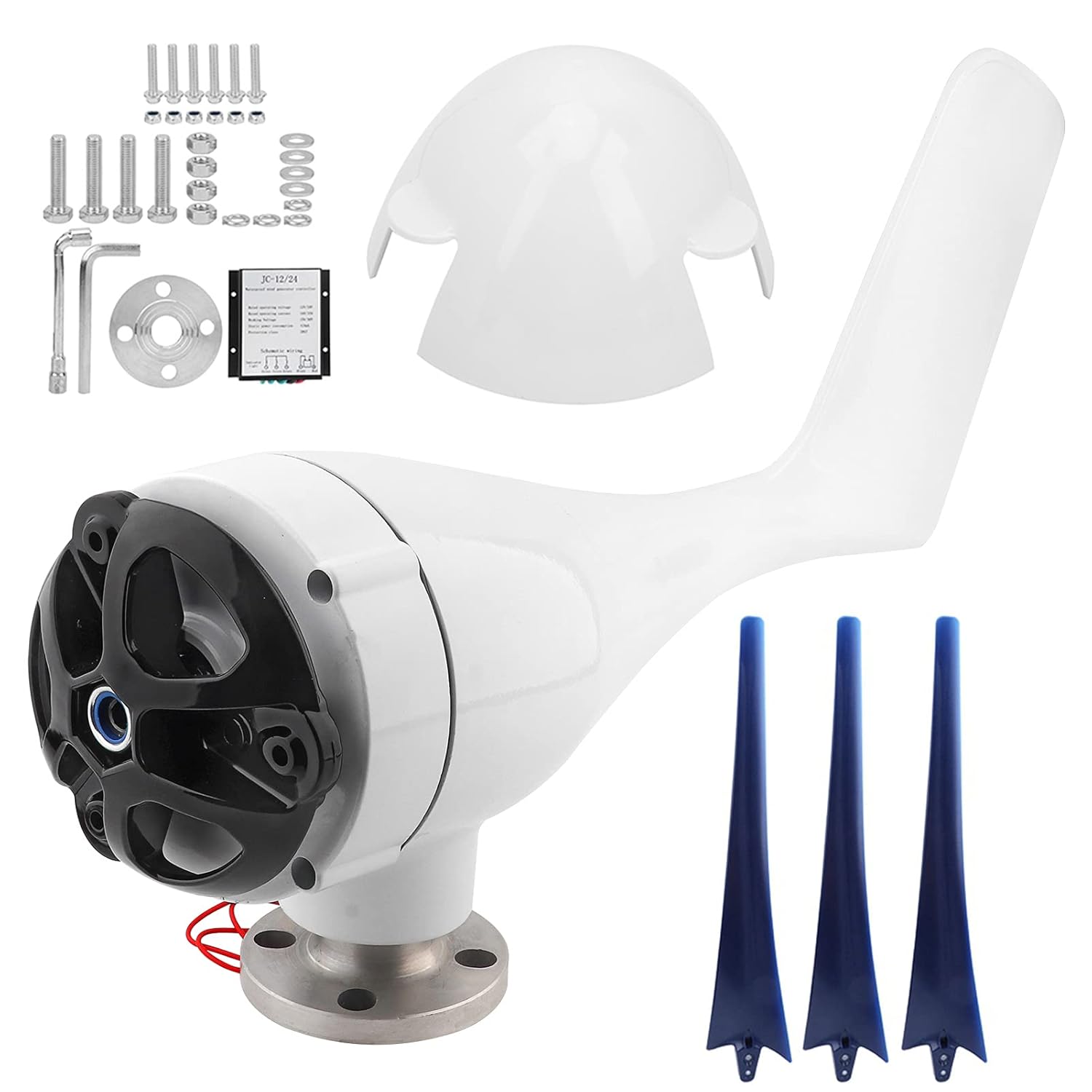 YOUTHINK Wind Small Generator Turbines Kit 3 s Power Parts for Marine Home Charging (12V)