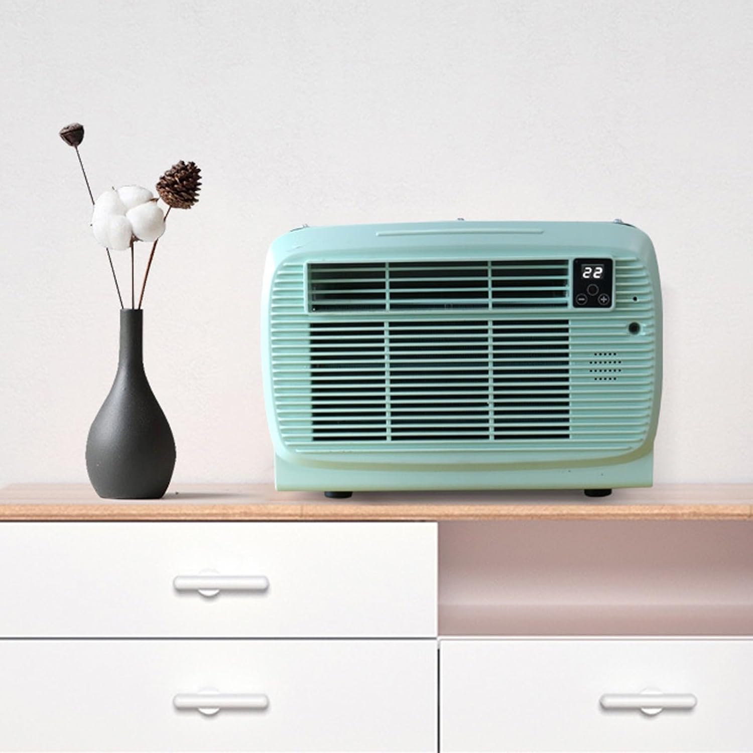 2200 BTU Portable Camping Air Conditioner Small Compressor Refrigeration Low Energy Air Cooler for Room Pets Outdoor Cooling(110v)