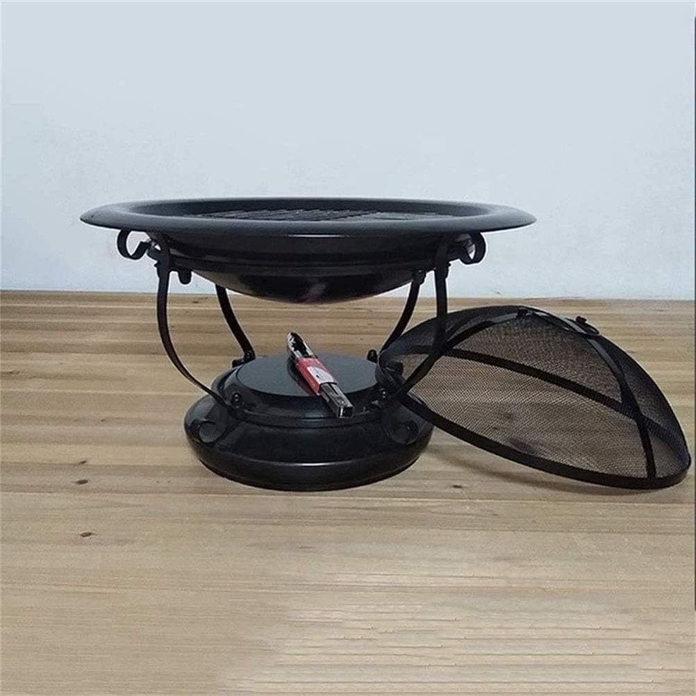 Fire Pit Fire Pits Outdoor Wood Burning Round Iron Brazier Charcoal Heating