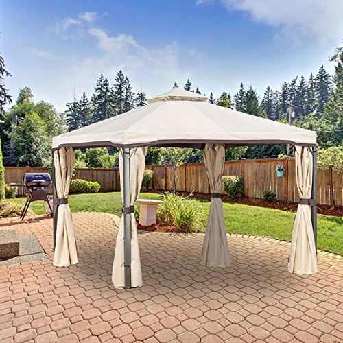 Bergamo Gazebo Replacement Canopy Top Cover - RipLock 350 - Top Tier 28