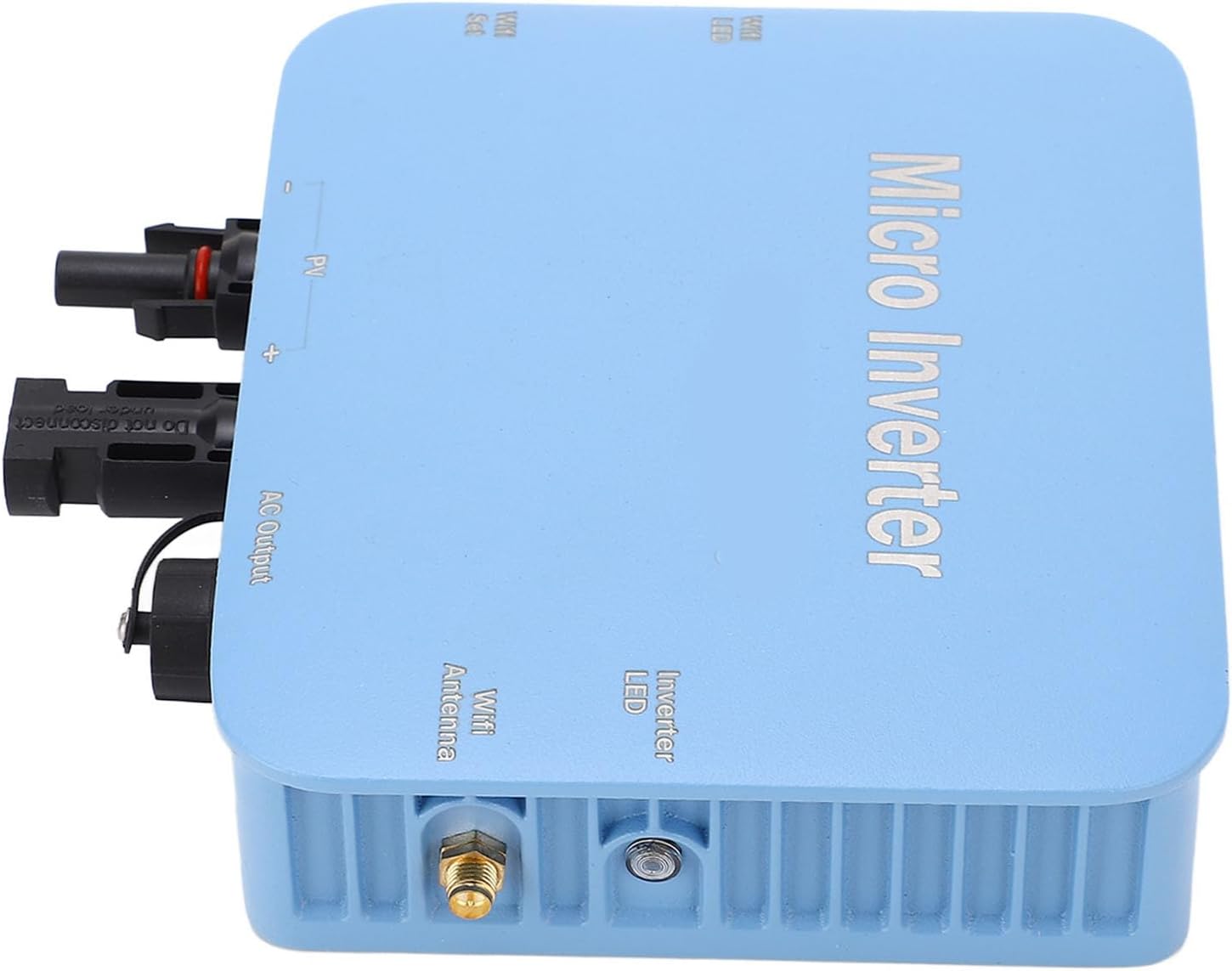 MPPT Solar Inverter, IP65 Aluminum Alloy Micro Grid Connected Automatic Recognition Inverter with Instruction Manual, US Plug (500W)