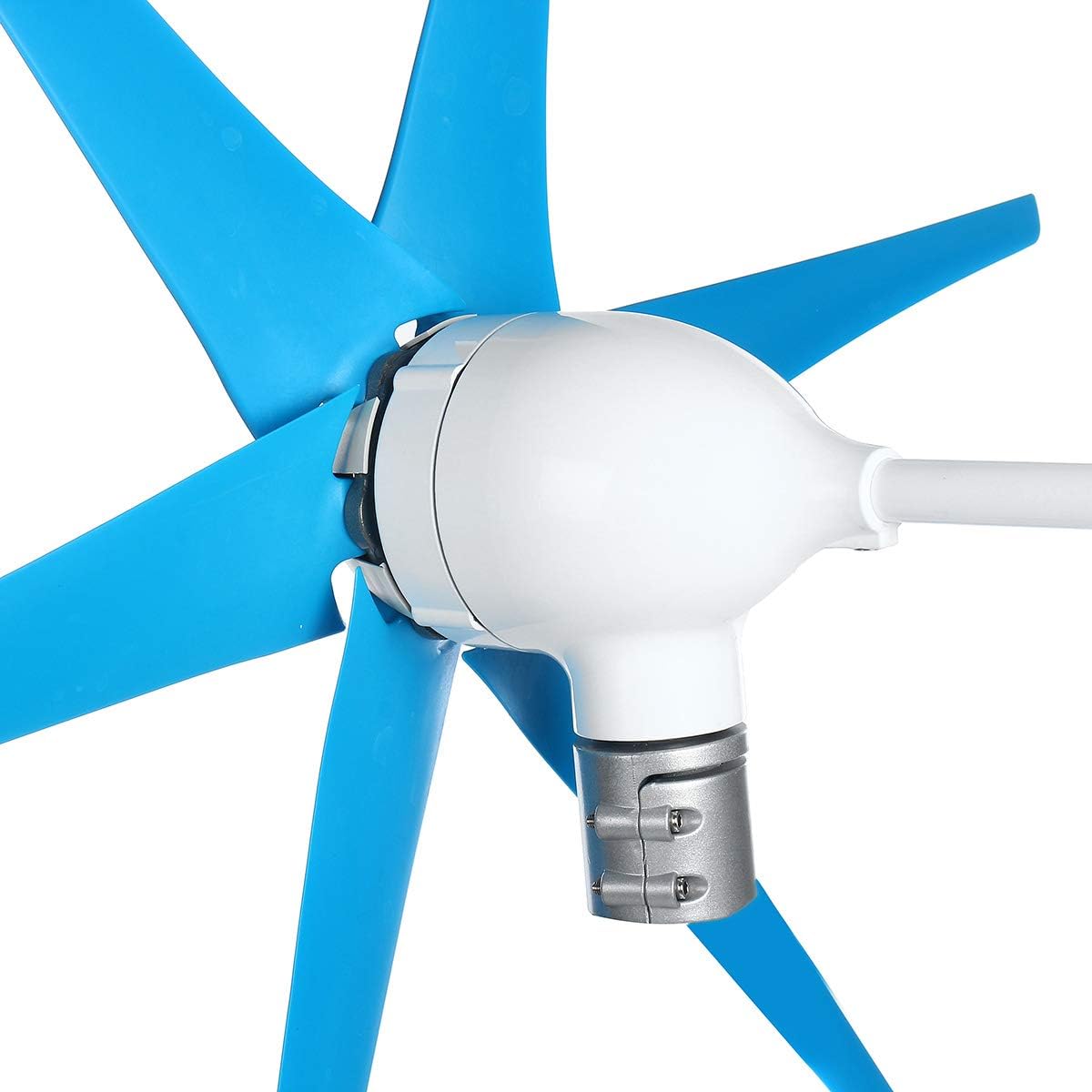 9000W 6 Blade Wind Turbine Generator Kit + Charge Controller 12V/24V Hoop Type Wind Turbine Generator Windmill Energy,12v