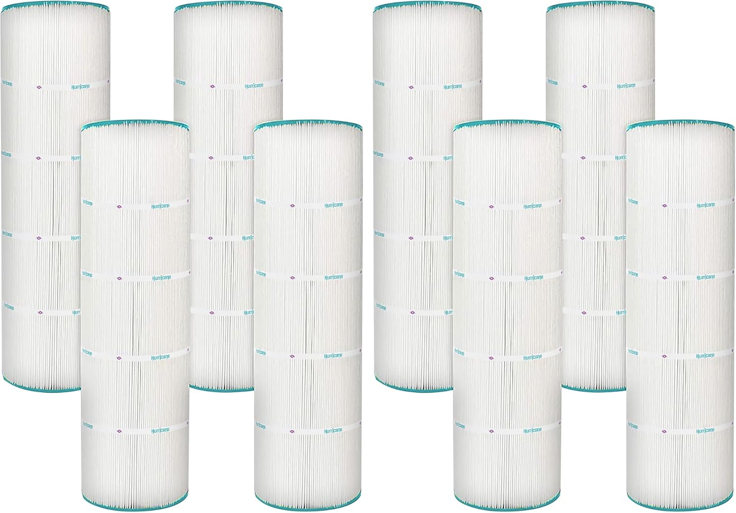 Hurricane Filters 8 Pack HF7468-04 Advanced Pool Filter Cartridge - Replacement for PJAN115, Unicel C-7468, Filbur FC-0810, Jandy Industries CL460, CV460 - USA Pool Filters