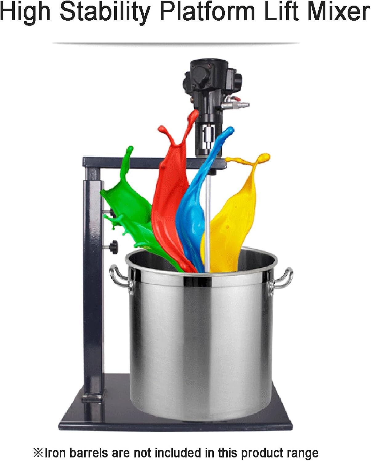 5 Gallon Pneumatic Agitator, Paint Mixer with Stand, 2600r/min Paint Stirring Machine for Mixing Plaster Paint Mortar Glue