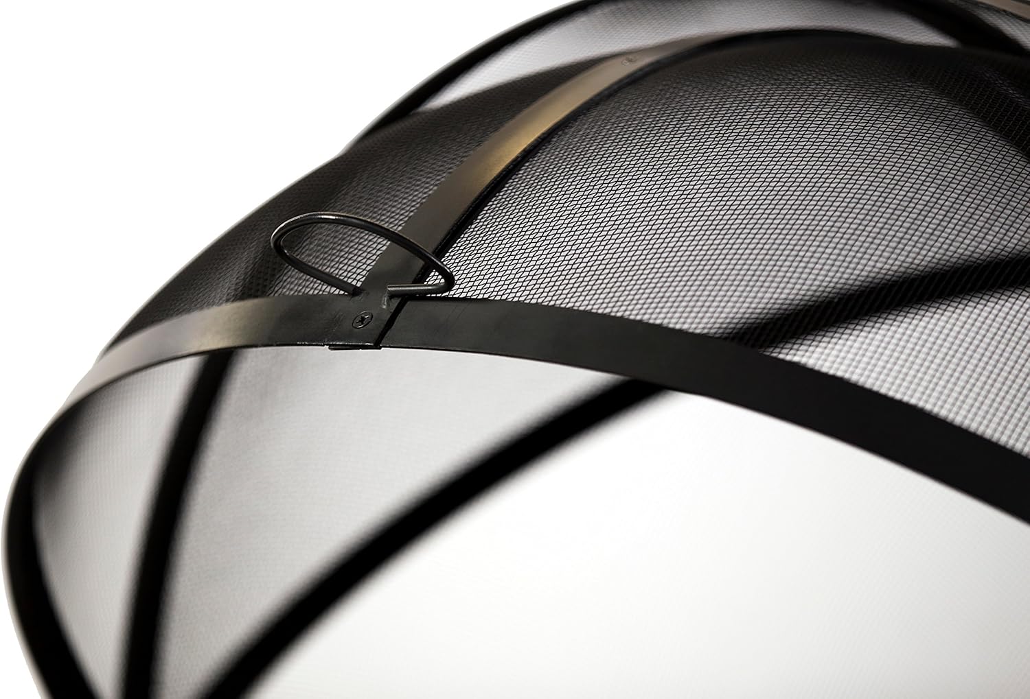 Hampton's Buzaar 40 Inch Fire Pit Easy Access Spark Screen