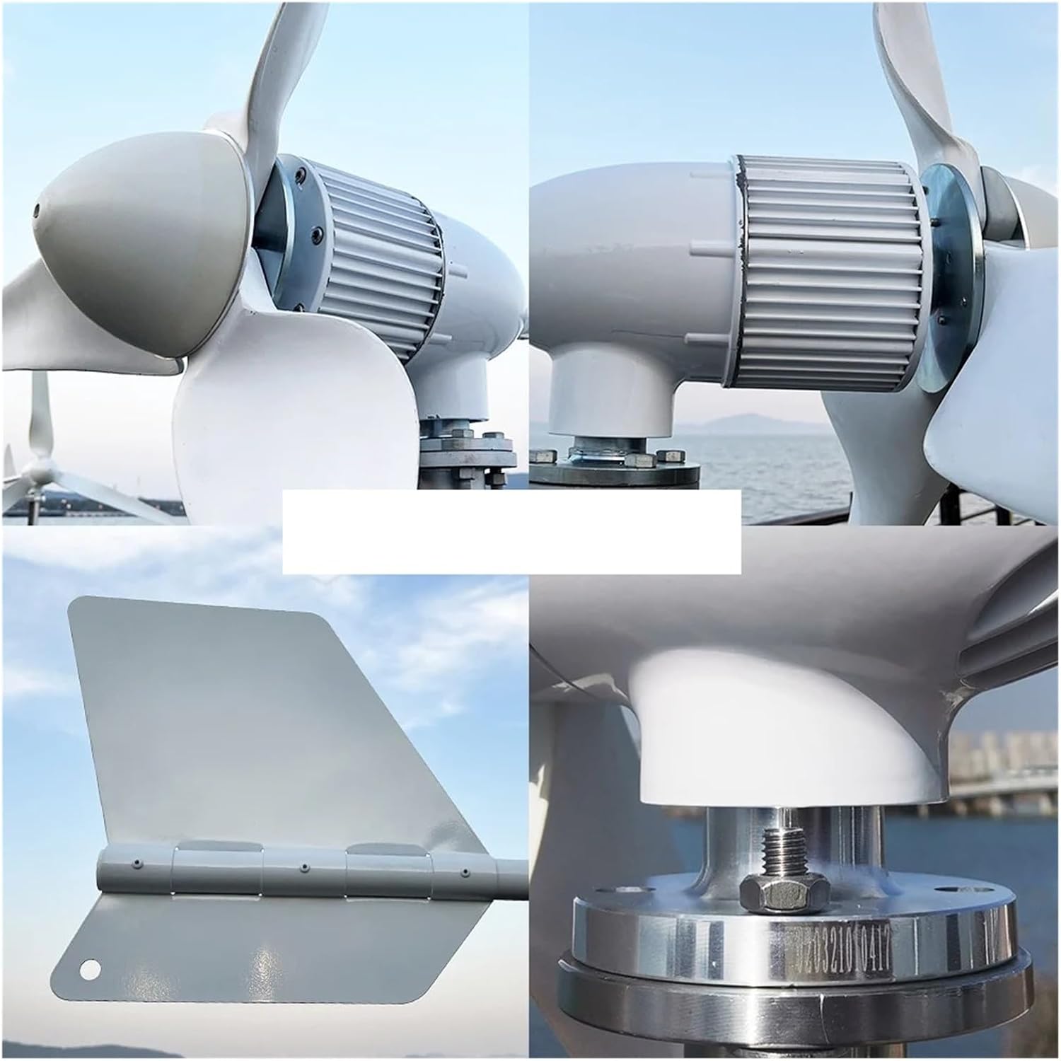 Powerful Wind Turbine Generator Kit 6KW Horizontal Wind Turbine Generator Set With Low Speed Wind Power Generator For Marine, RV, Home, Windmill Generator Suit Low Starting Speed for Home(96V_6000W)