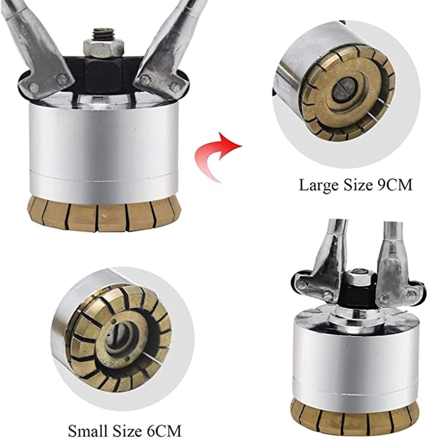 200L Drum Pressure Cap Sealing Barrel Crimping Tool 35&70Mm Crimper Sealer 53 Gallon Manual Barrel Sealing Machine,1Set-1set