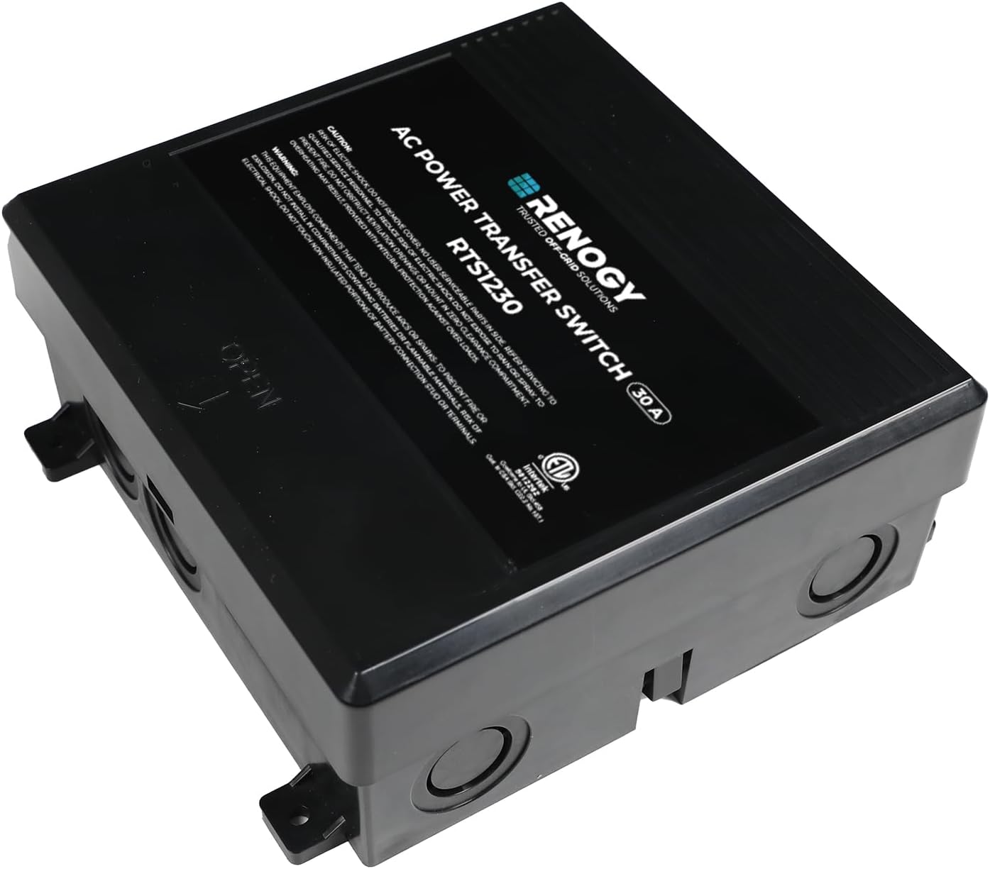 Renogy 30Amp Transfer Switch for Solar Inverters, Home Generators, Shore Power, ATS, Automatic Transfer Switch for RV, Travel Trailer, Camping Van, 120VAC