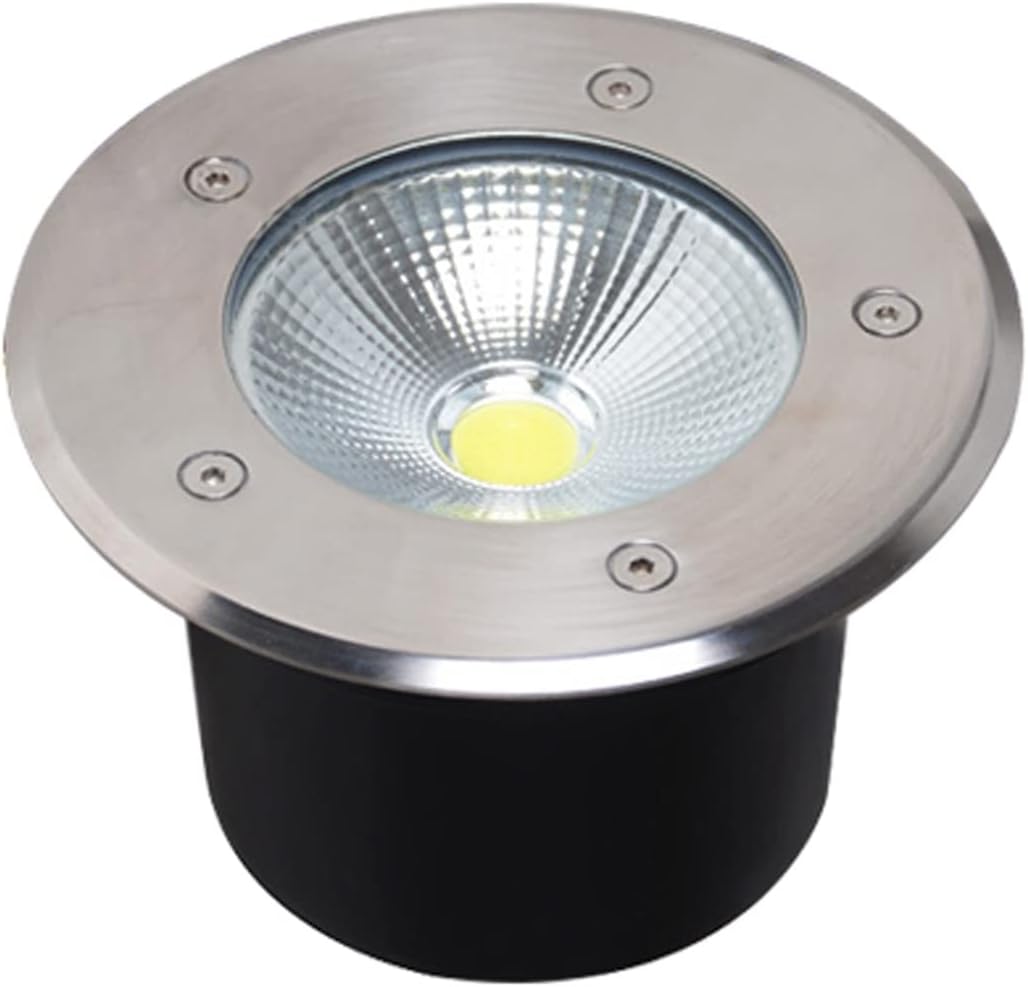 Recessed Underground Lamp LED Ground Lights Anti-Rust Aluminum IP65 Waterproof Outdoor Floor Lamp for Garden Bridge Hotel Landscape Lighting (Color : White, Size : 20W-AC85-265V)