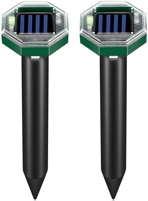 8Pack Solar Powered Gopher Hawk Trap,mole Deterrent for Yard,Gopher Traps That Work bestWaterproof Outdoor,Mole Deterrent Snake Repellent for Yard Lawn,Snake for Yard Lawn 5301217