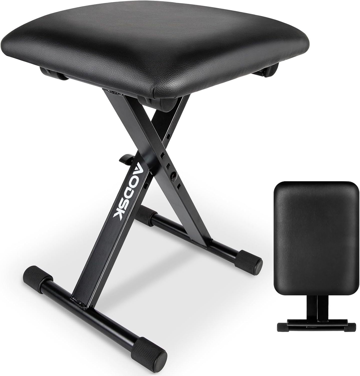 AODSK 88 Key keyboard piano, Portable Digital Piano with Wooden stand Set+AODSK Keyboard Bench X-Style Cushion Padded