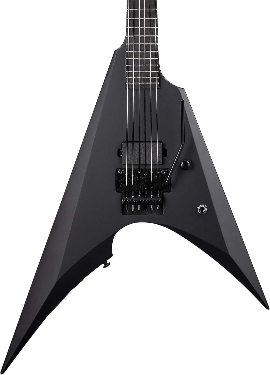 ESP LTD Arrow Black Metal Electric Guitar, Black Satin