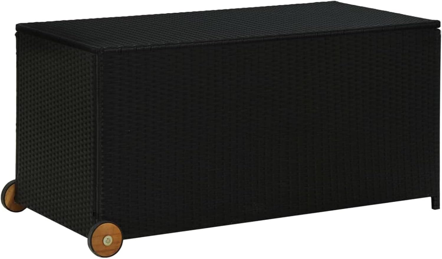 ZEYUAN Patio Storage Box Deck Storage Box Outdoor Storage Cabinet Waterproof Storage Containers Storage Outdoor Black 47.2