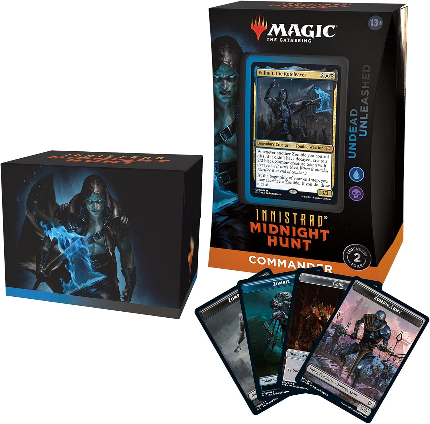 Magic: The Gathering Innistrad: Midnight Hunt Commander Deck – Undead Unleashed (Blue-Black)