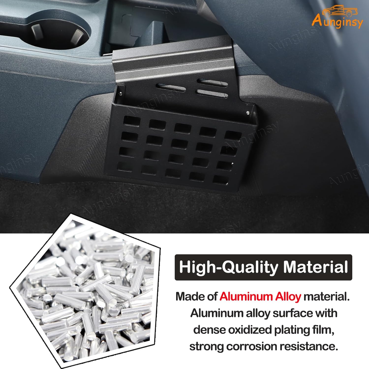 Aunginsy Car Center Console Side Gear Shift Storage Box Basket Compatible with Ford Maverick 2022-2025 Car Center Console Organizer Tray Side Gear Shift Armrest Storage Box Basket Interior Accessories