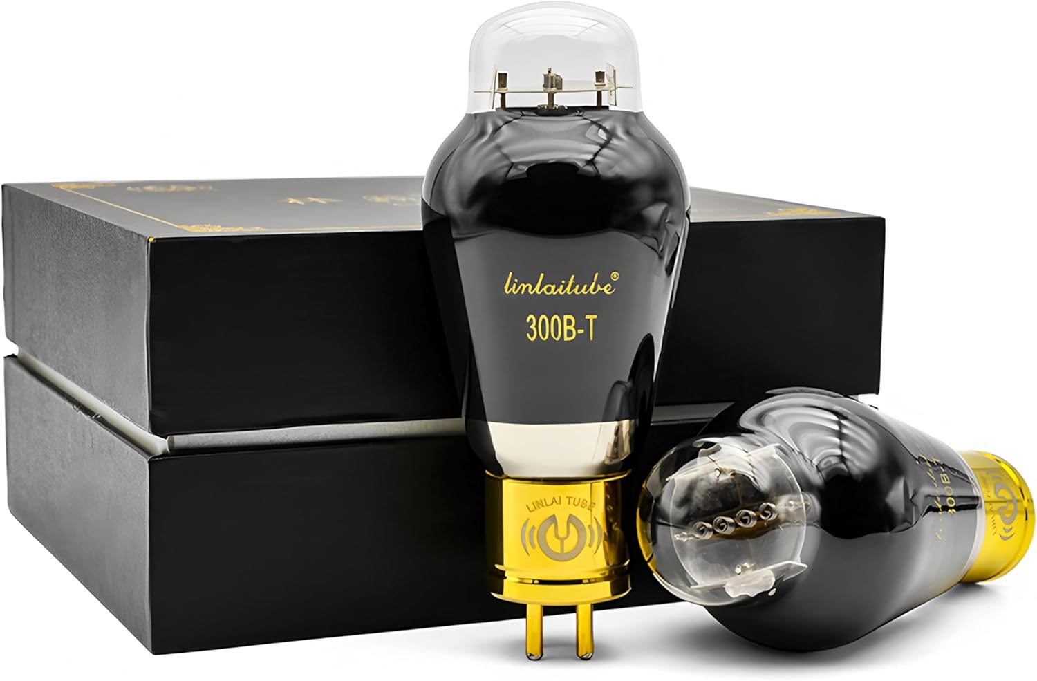 Matched Pair LINLAI 300B -T Vacuum Tube Amplifier Valve With Gift Box Factory T-series (Carbon Spraying)