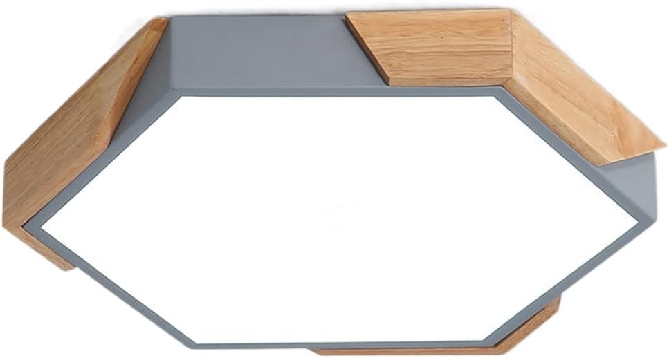 Modern Led Ceiling Lamp Nordic Bedroom Close to Ceiling Light Fixtures Stepless Dimming by 3000K-6000K Remote Lighting Fixture Saving Flat Ceiling Lights for Living Room Office Hallwa(Natural)