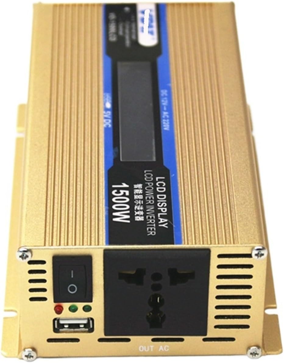 1500W Modified Wave Inverter car with Display(24V to 220V)