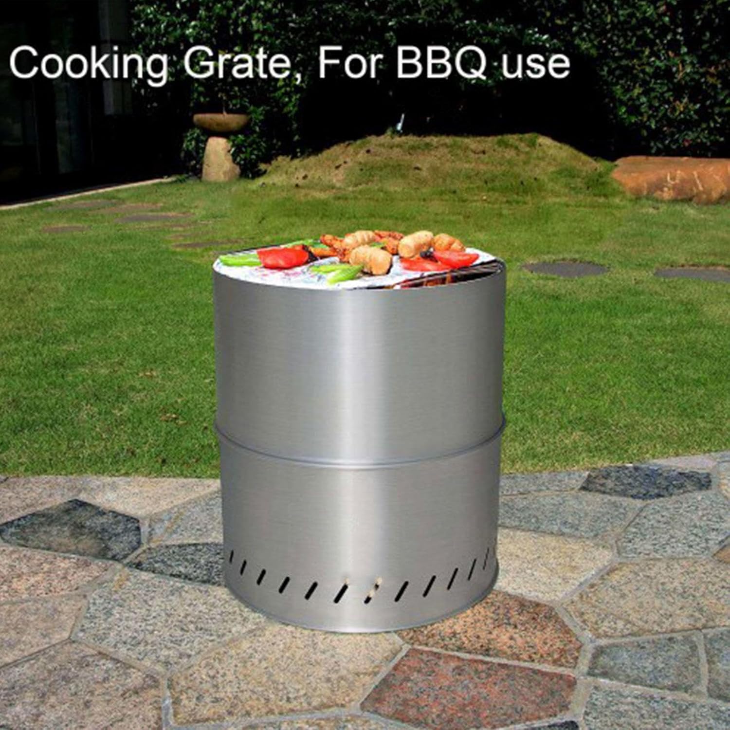 15 Inch Smokeless Fire Pits Outdoor Fire Pit Smokeless,Durable Stainless Steel for Wood Burning Smokeless Fire Pits for Patio Garden,Camping,Backyard