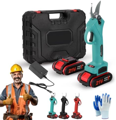 Power Shears, 2025 Upgraded Electric Pruning Shears Cordless, Cut & Trim 5x Faster, Cordless, Branch Cutter For Gardening Tree Branch, Fruit Trees, Through Every Cut With Ease (Green)