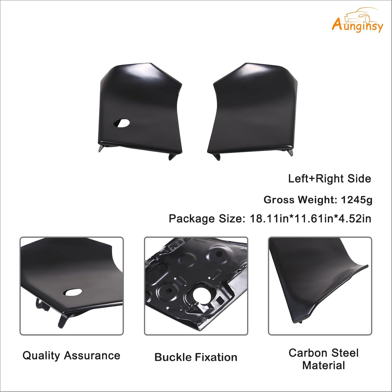 Aunginsy Hood Side Body Armor Outer Cowling Cover Trim Compatible with Toyota FJ Cruiser 2007-2024 Car Hood Left Right Side Body Armor Corner Guard Engine Side Corner Guard Replacement Kit Accessories