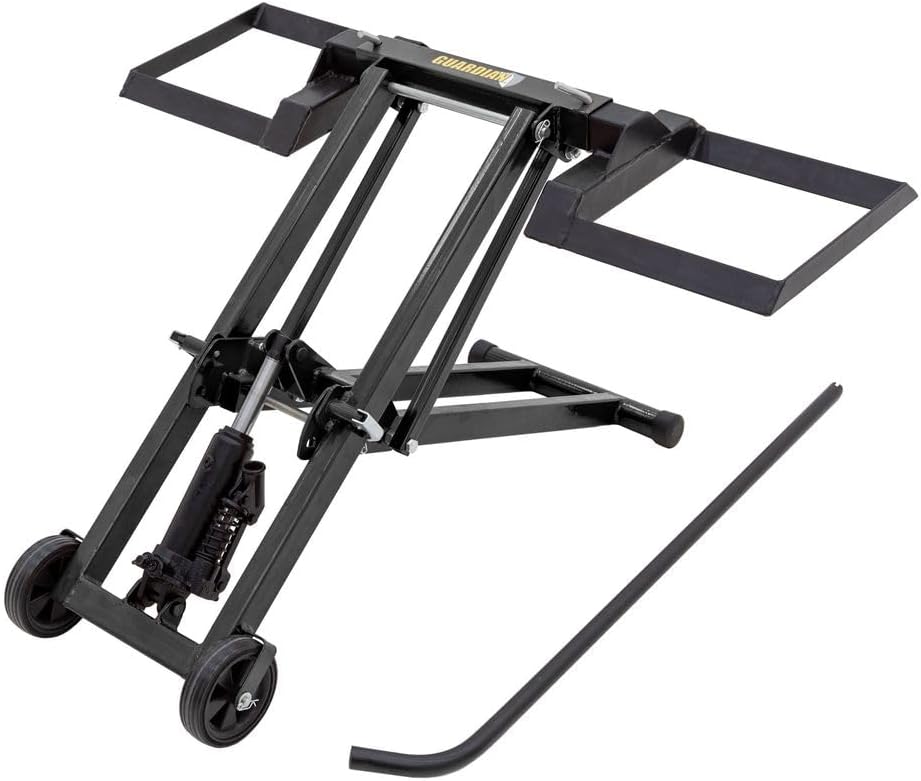 Guardian Hydraulic Lawn Mower Lift Jack 500 lb. Capacity Steel 27