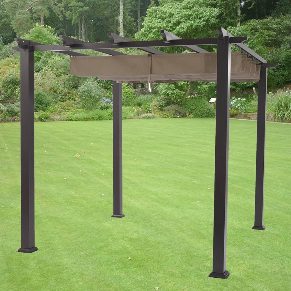 Garden Winds Replacement Canopy Top Cover for Meritmoor 9x9 Pergola - Riplock 350