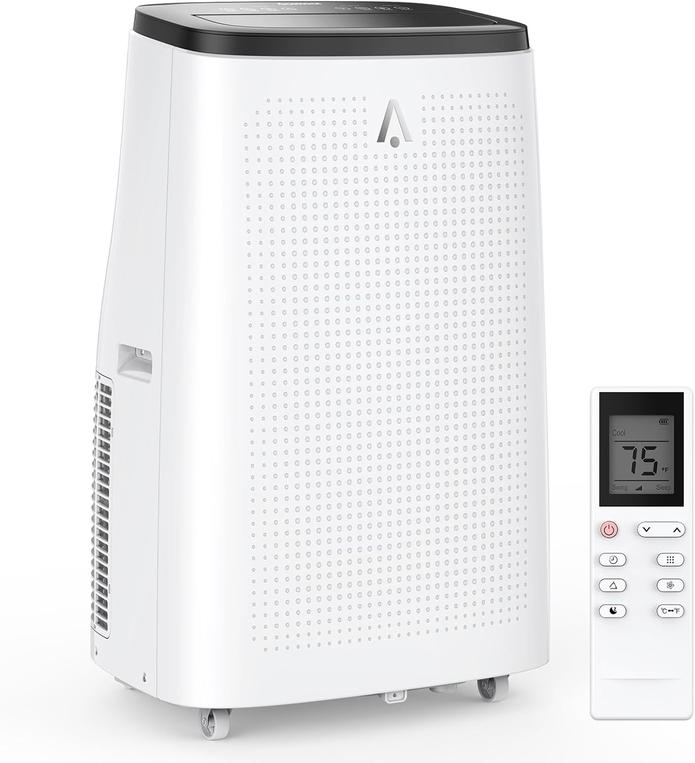 Portable Air Conditioner for Room Up to 500 Sq. Ft, 4-In-1 Portable AC Unit with Dehumidifier, Multi-Speed Fan, Sleep Mode, Remote Control, and 24-Hour Timer, 15,000 BTU