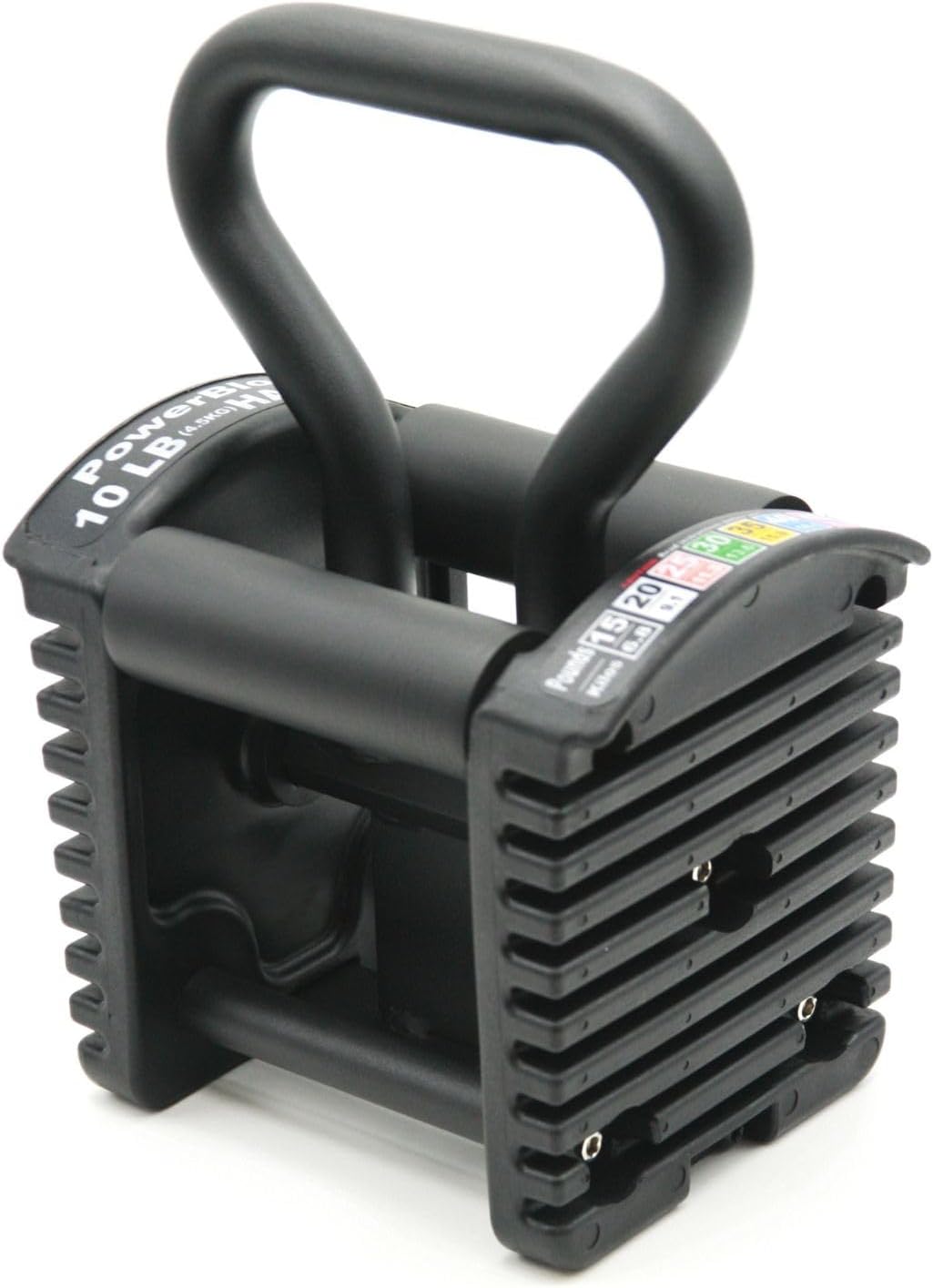 PowerBlock Pro Series Kettlebell Handle – Compatible Pro Series Dumbbells, Strength Training Accessory, for Home Gym & Commercial Use, Workout Equipment, Black