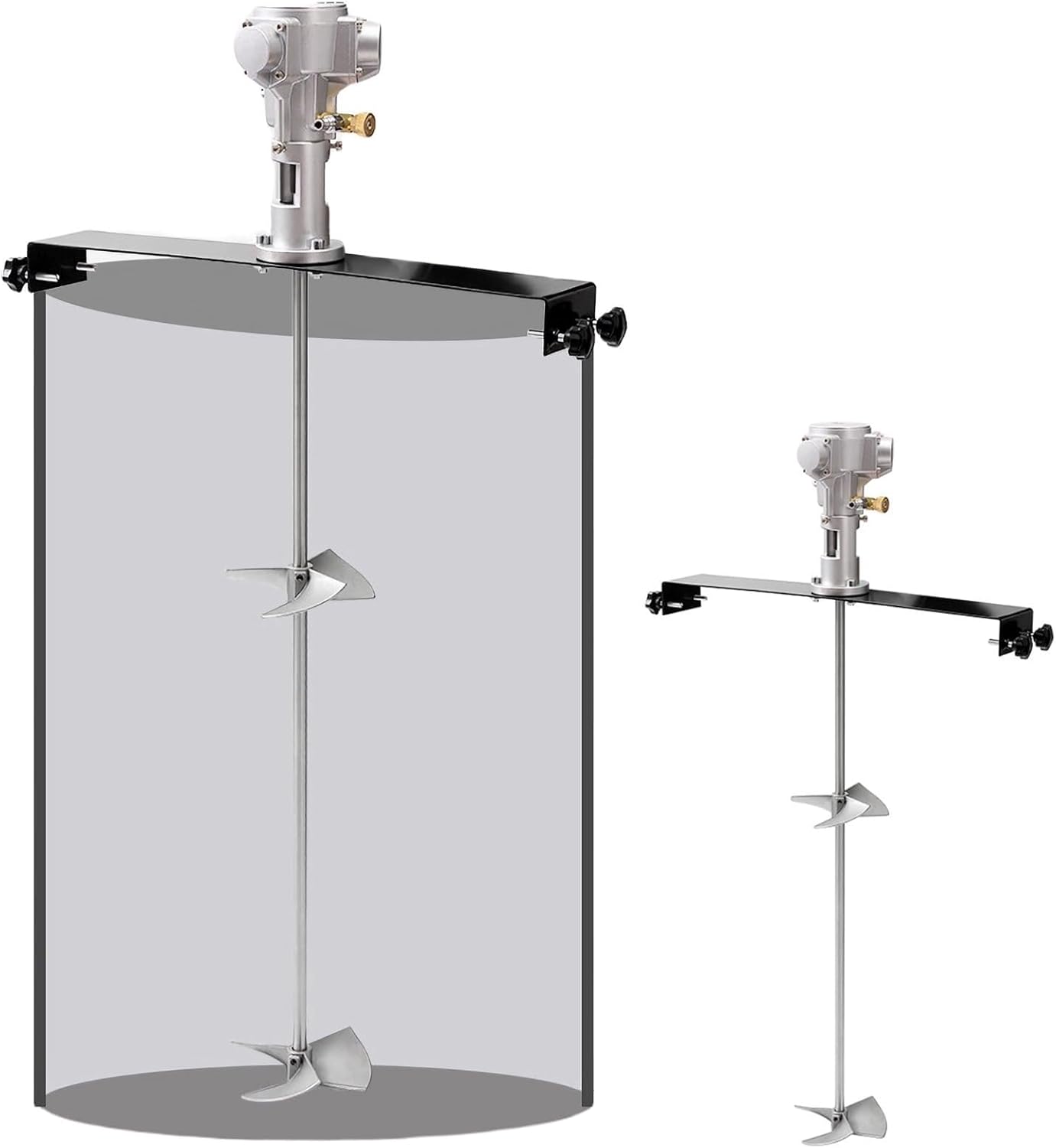 55 Gallon Pneumatic Paint Mixer, 1/2HP Tank Barrel Air Agitator, Paint Stirring Machine Mix Tool for Viscous Liquid Ink Dye