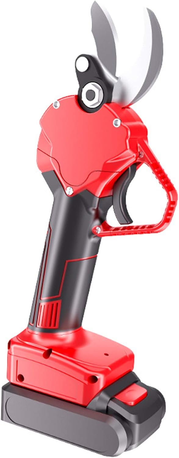 21V Lithium Battery Pruning Shears, Professional Cordless Electric Secateurs 30Mm Cutting Diameter Lithium Battery Powered by, in Garden & Outdoors