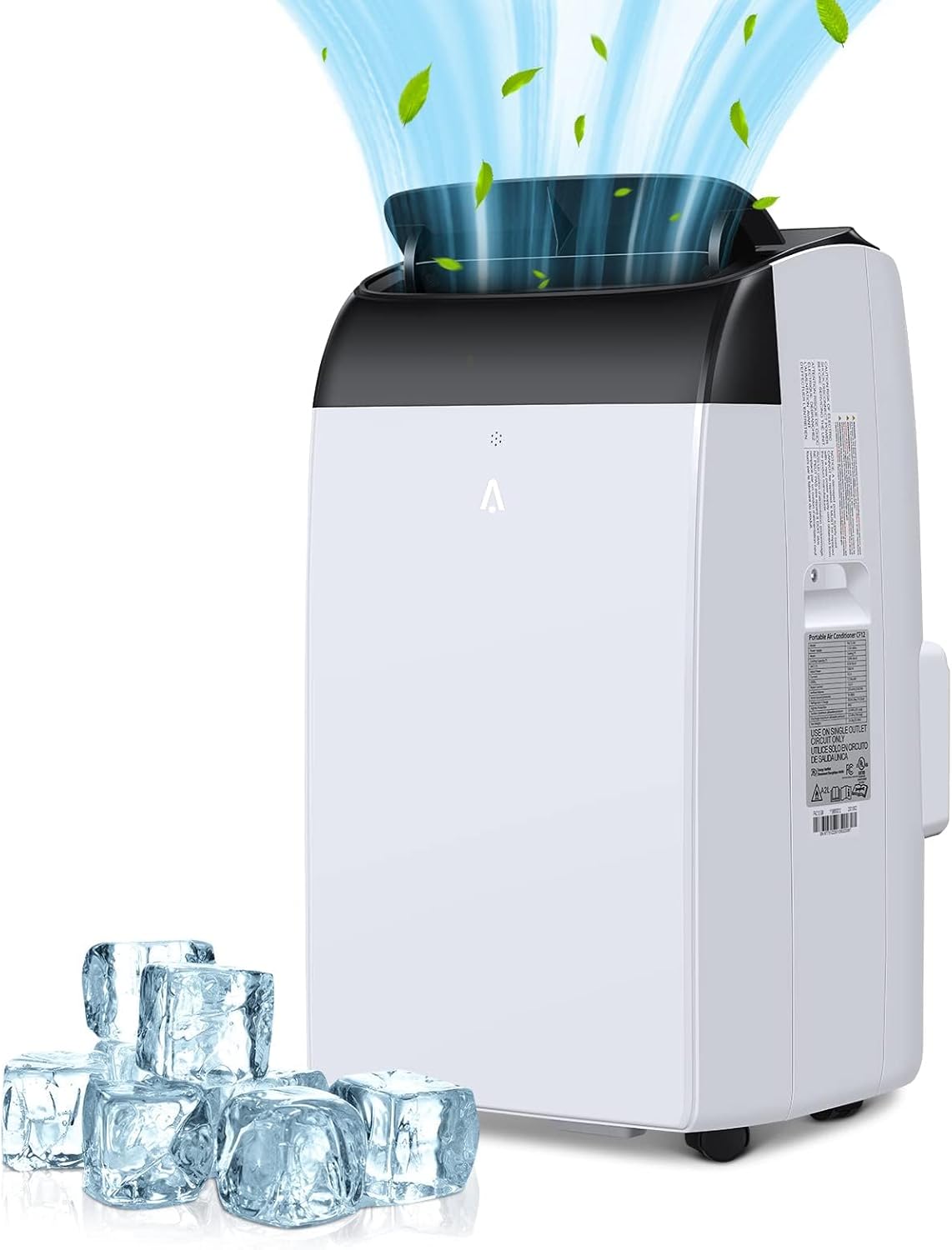 Portable Air Conditioners, 14000 BTU Portable AC Unit with Remote Control, 3-In-1 Quiet Air Conditioner for Room, Dorm, Office, Cools Up to 750 Sq. Ft, Sleep Mode, 24H Timer, Window Kit, Black Top